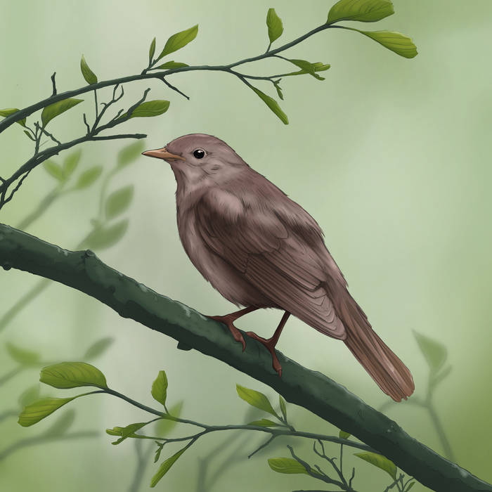 Thrush Nightingale illustration